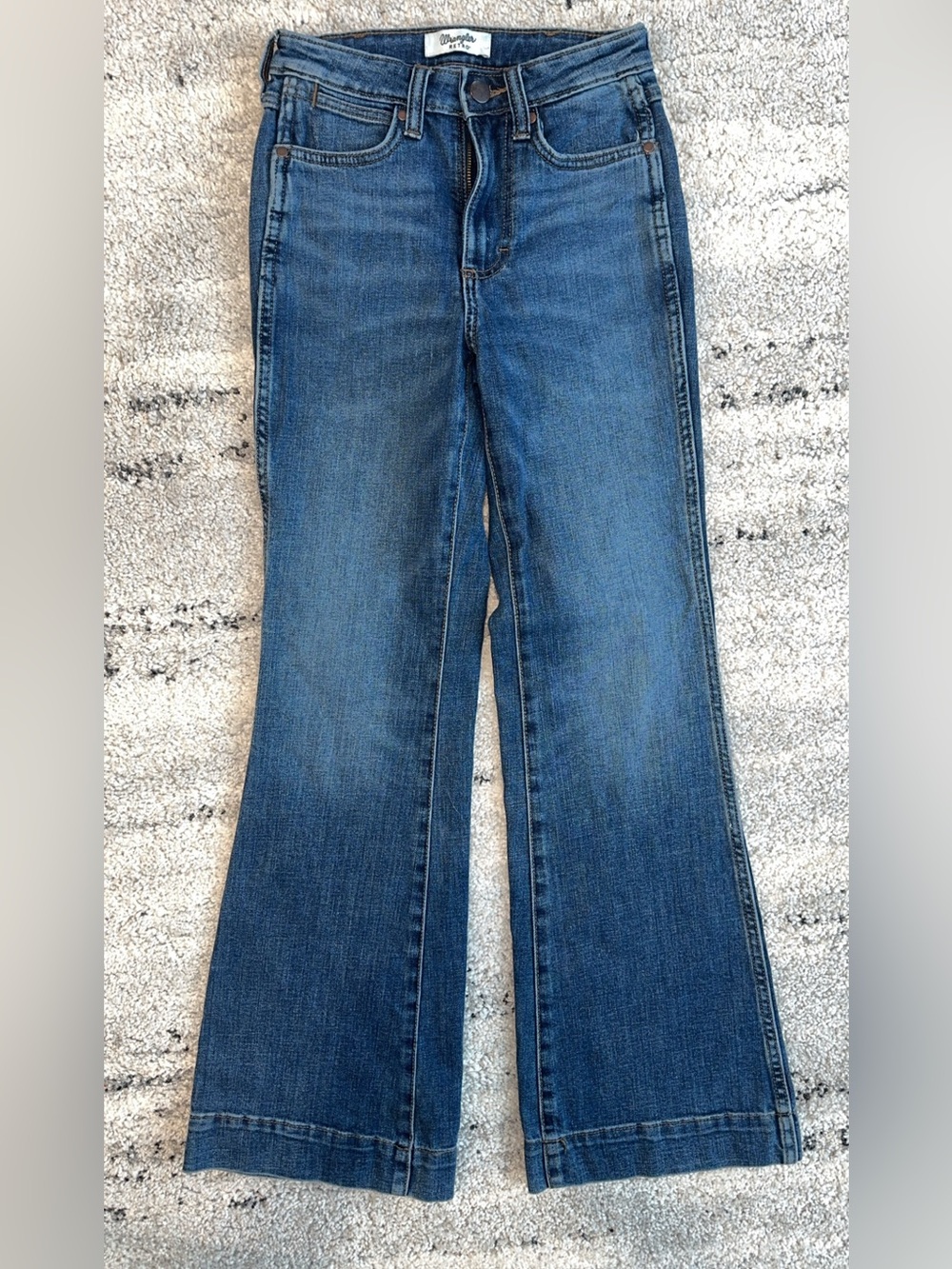 Wrangler Retro Women's Wide Leg Jeans - Picture 3 of 4